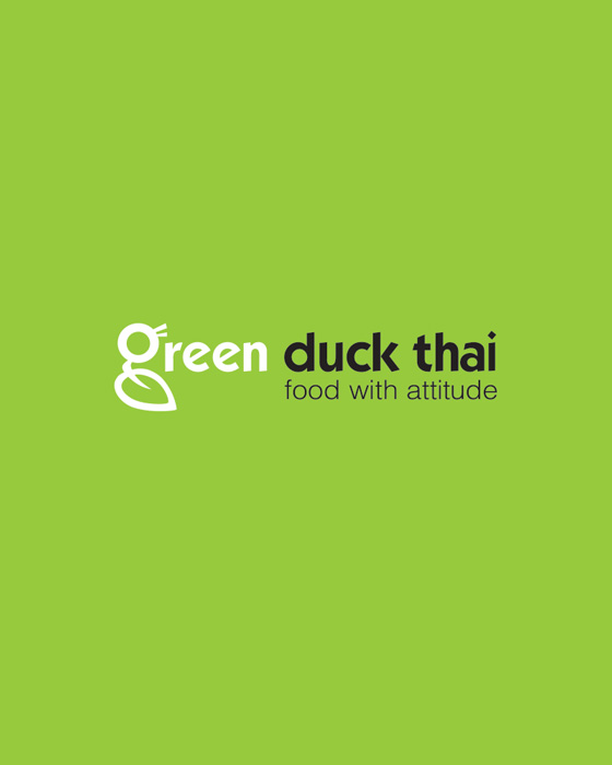 Green Duck Thai logo on green panel