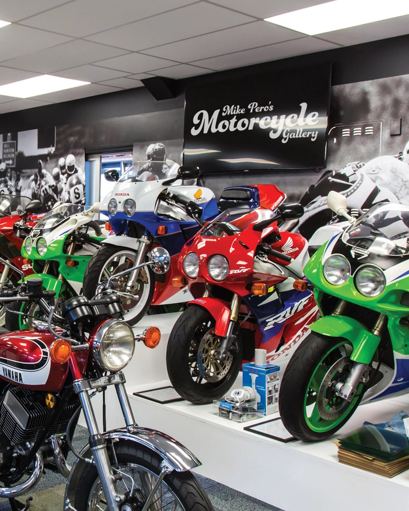 Mike Pero's Motorcycle Gallery interior